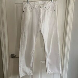 Levis 514 White Denim Jeans 31” L x 30” W